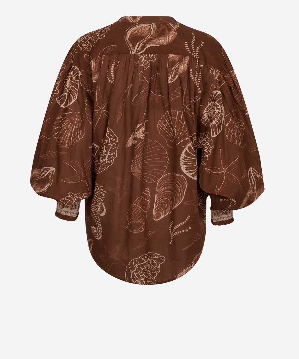 Tinca Shell Blouse - Bruin