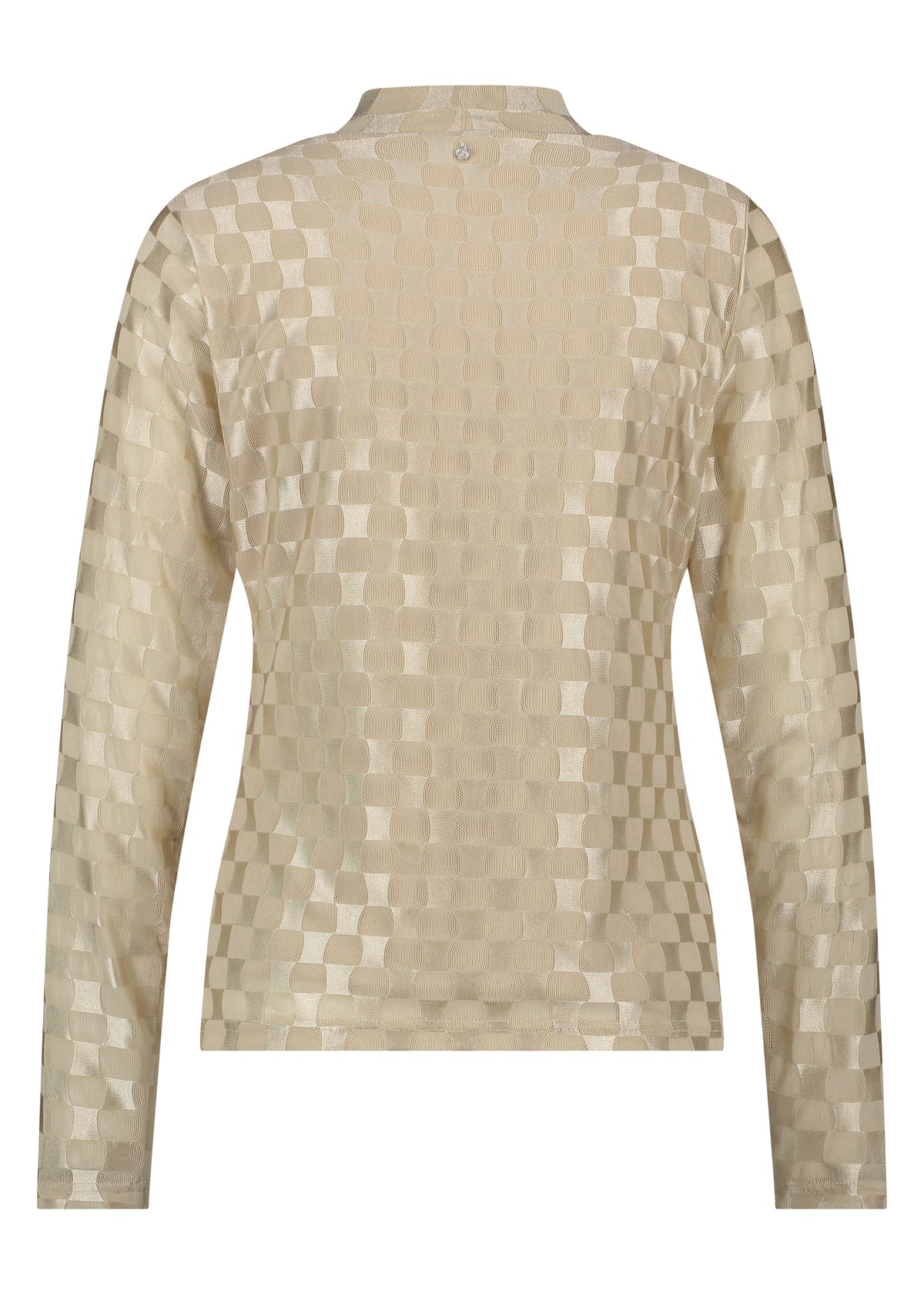Top Mesh Checked - Beige