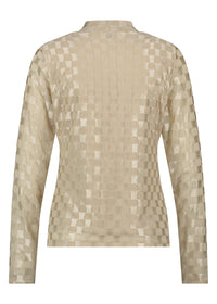 Top Mesh Checked - Beige