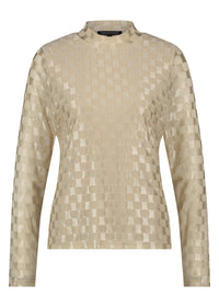 Top Mesh Checked - Beige