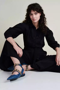 Blouse Sabine Technical Jersey - Zwart