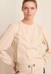 Dela Blouse Technical Jersey - Beige