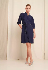 Steffi Dress Short Technical Jersey - Blauw