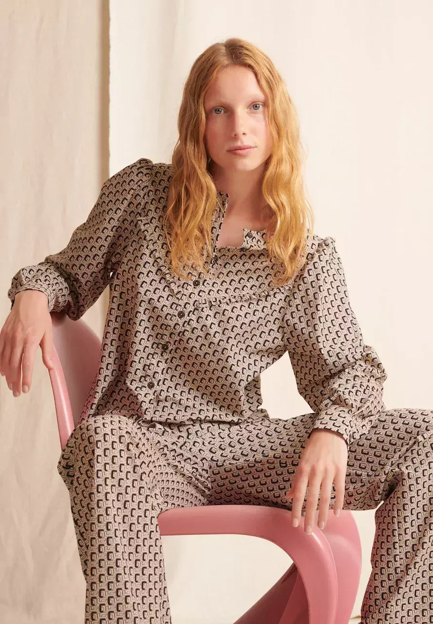Dela Blouse Technical Jersey - Zwart