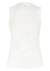 Lace V-Neck Singlet - Wit