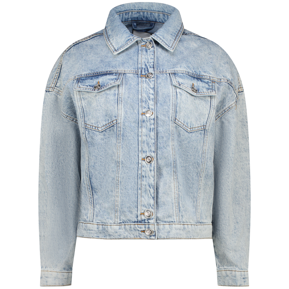 Veronica baggy jeans jacket - Blauw