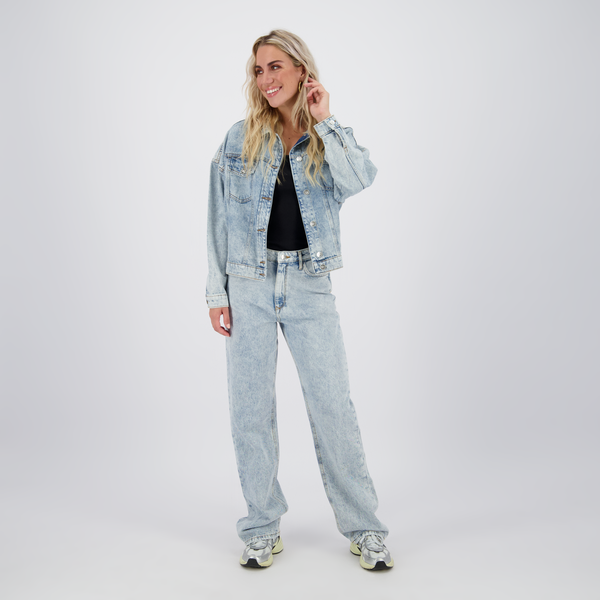Veronica baggy jeans jacket - Blauw