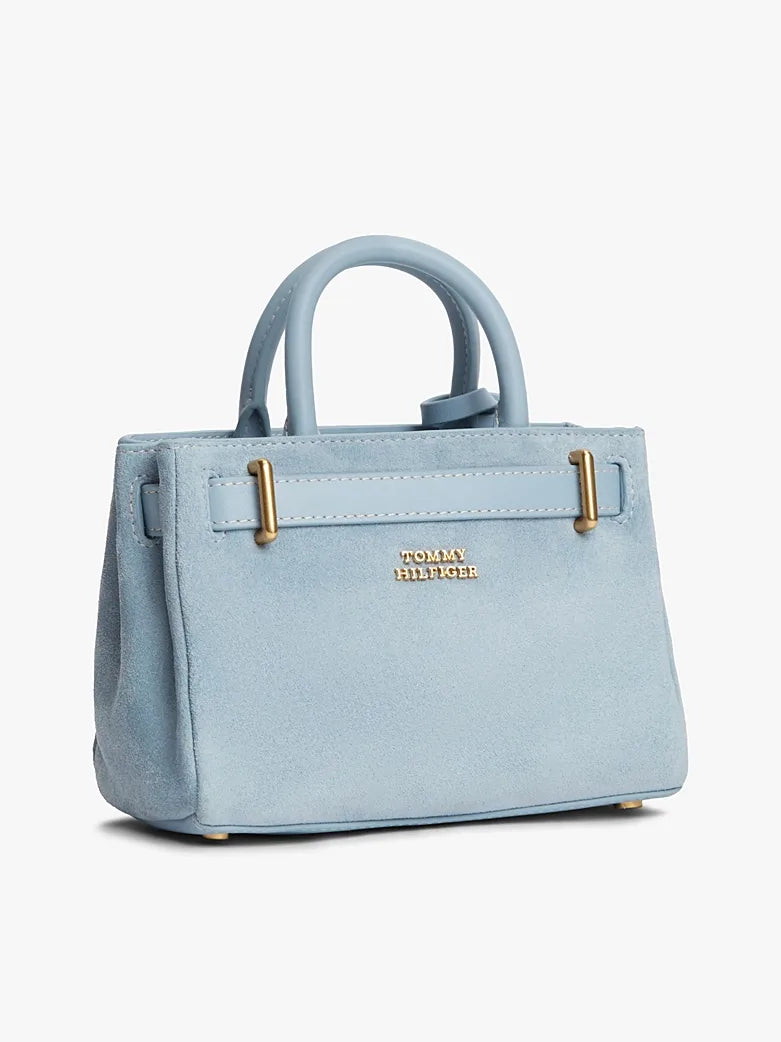 American icon micro tote suede - Blauw
