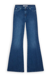 Angelina - Wide Flared Jeans - Blauw