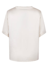 Satin Short-Sleeve Top