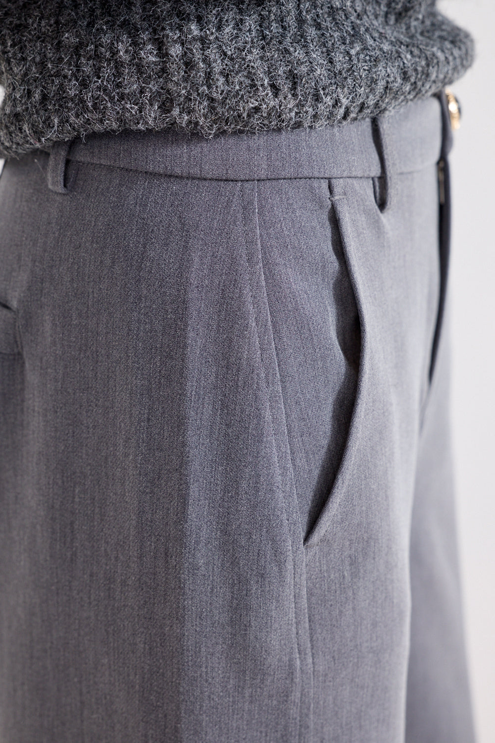 Tailored Barrel-Fit Trousers