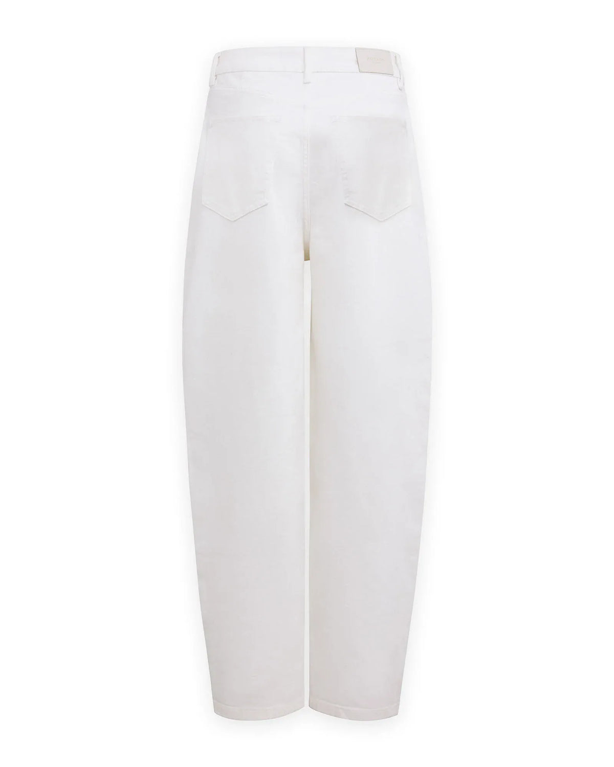 Barrel Jeans With Studs - Wit