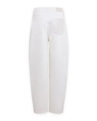 Barrel Jeans With Studs - Wit