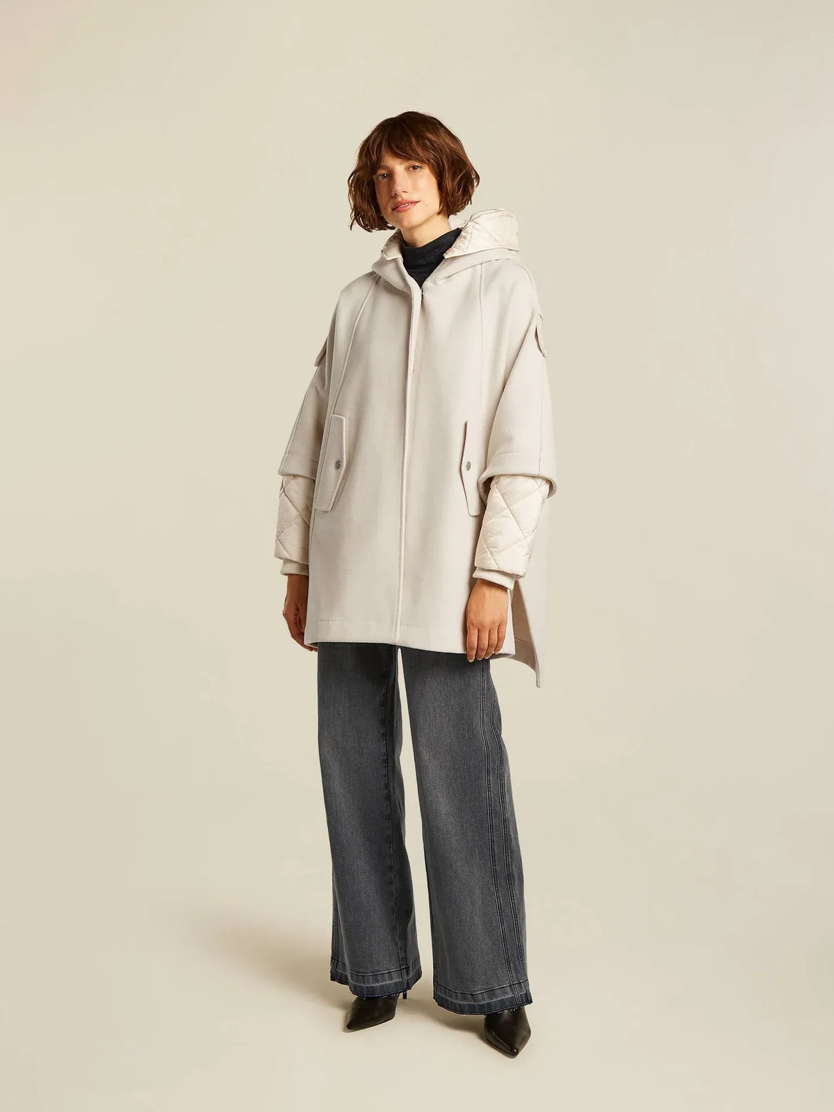 BRIGIT cape coat - Beige