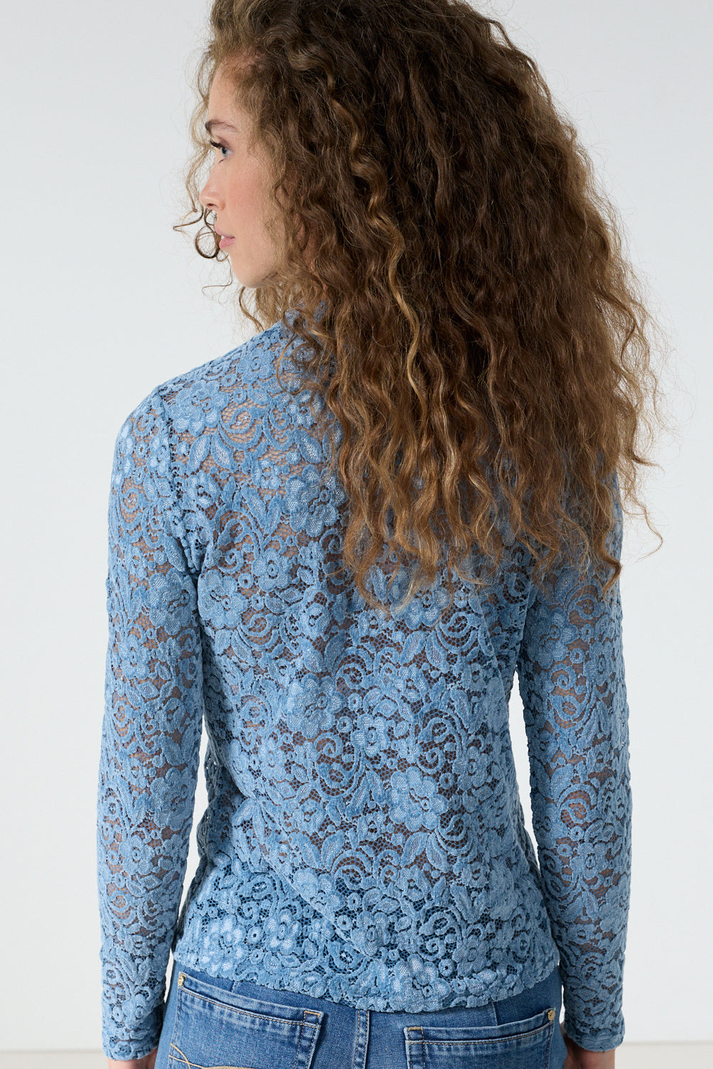 Velvet Stretch Lace Top