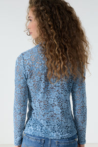 Velvet Stretch Lace Top