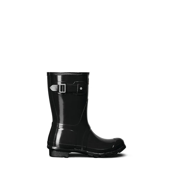 Womens original short gloss boot - Zwart