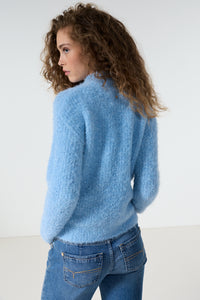 Bouclé Jumper Scarf Collar