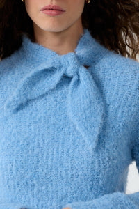 Bouclé Jumper Scarf Collar