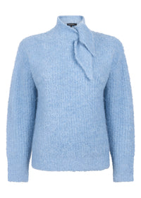 Bouclé Jumper Scarf Collar