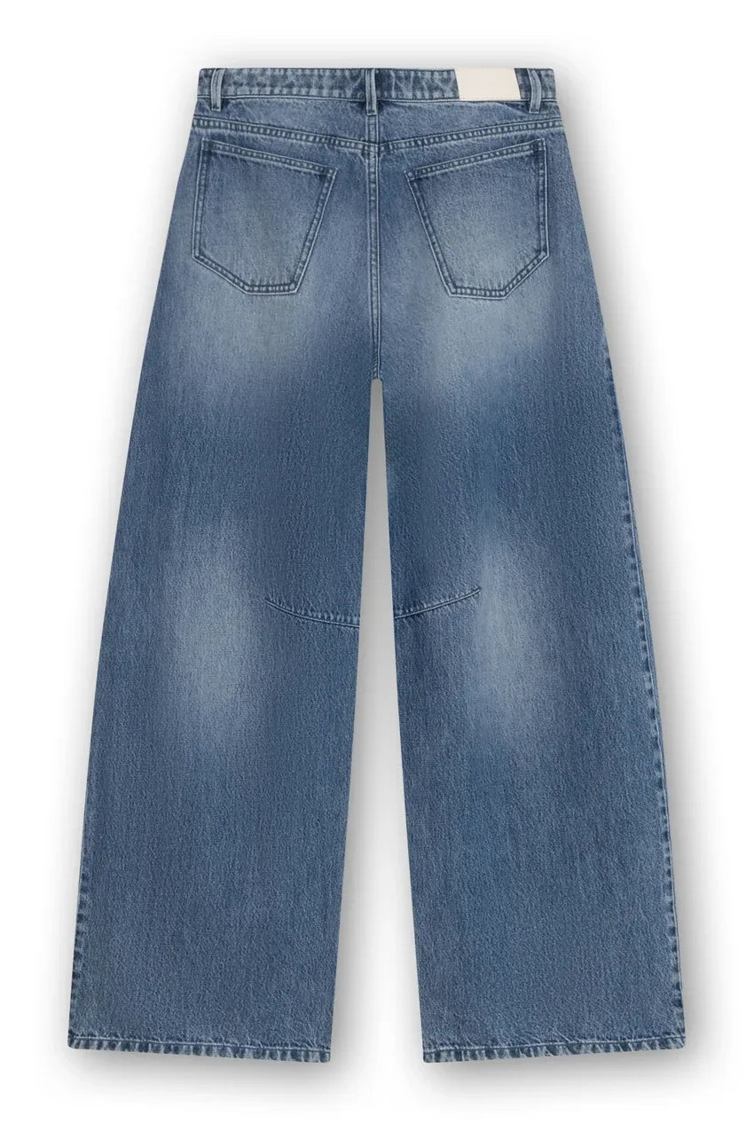 Bowie - Extra Wide Barrel Jeans With Cutseams