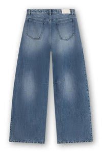 Bowie - Extra Wide Barrel Jeans With Cutseams