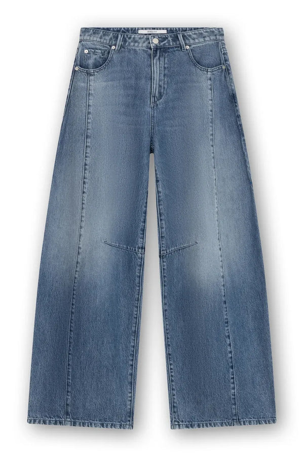 Bowie - Extra Wide Barrel Jeans With Cutseams