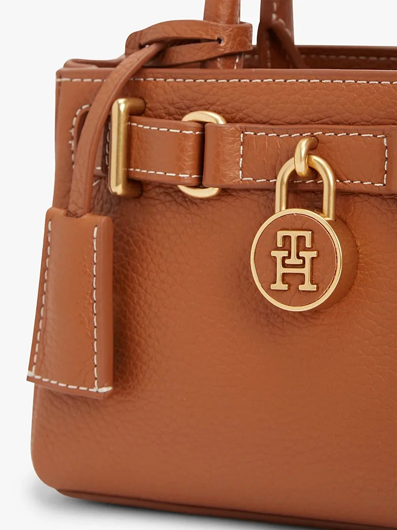 American icon micro tote leather - Bruin
