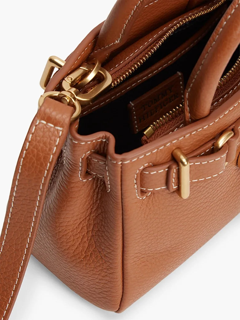 American icon micro tote leather - Bruin