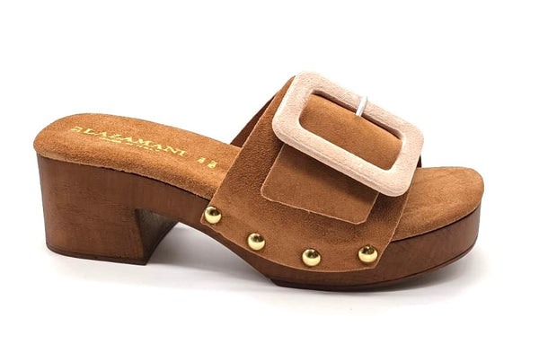 clogs big buckle strap - Bruin
