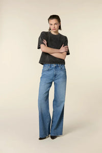 Cooper - Mid Waist Slouchy Wide Leg Jeans