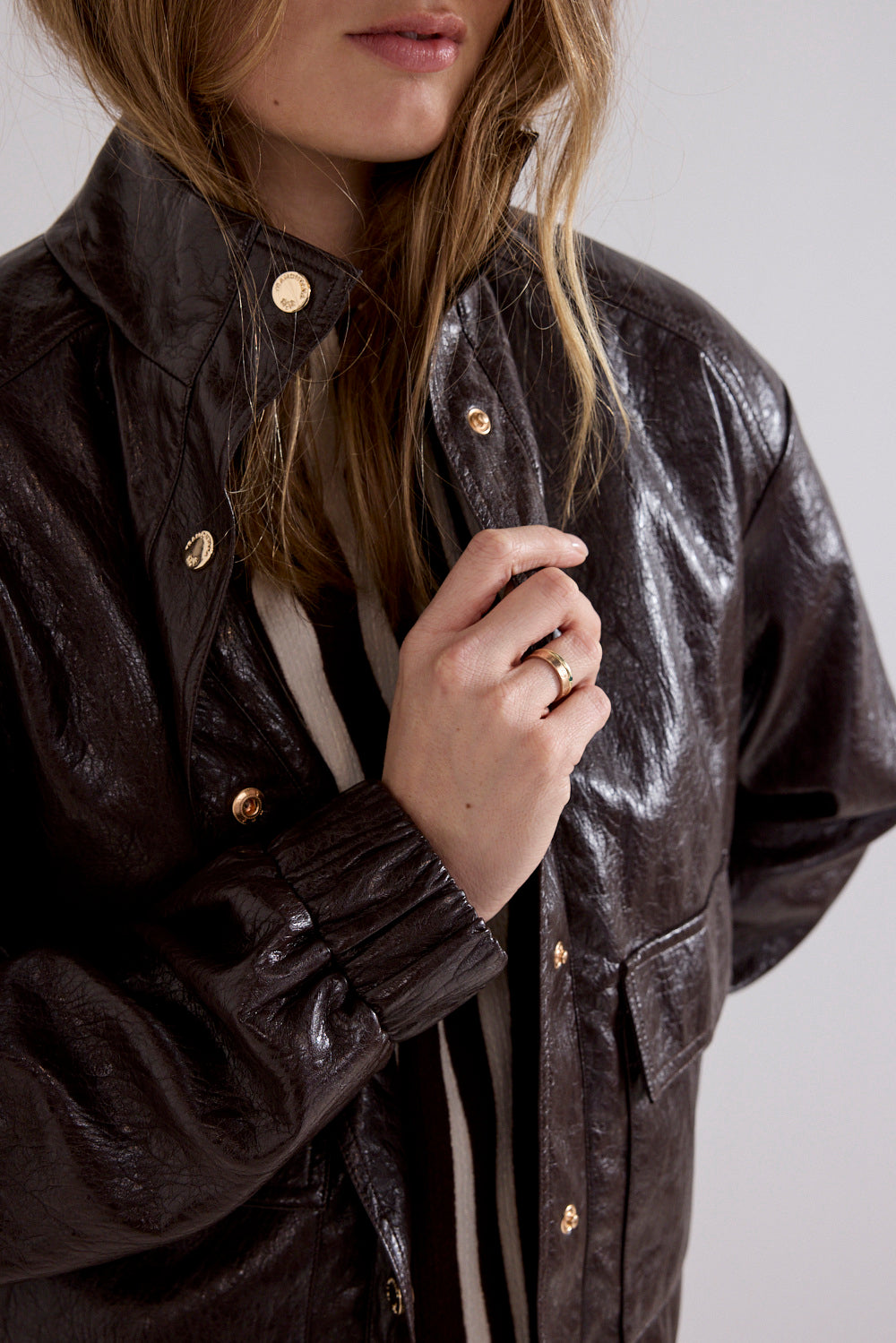Cracked PU Jacket