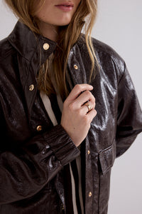 Cracked PU Jacket