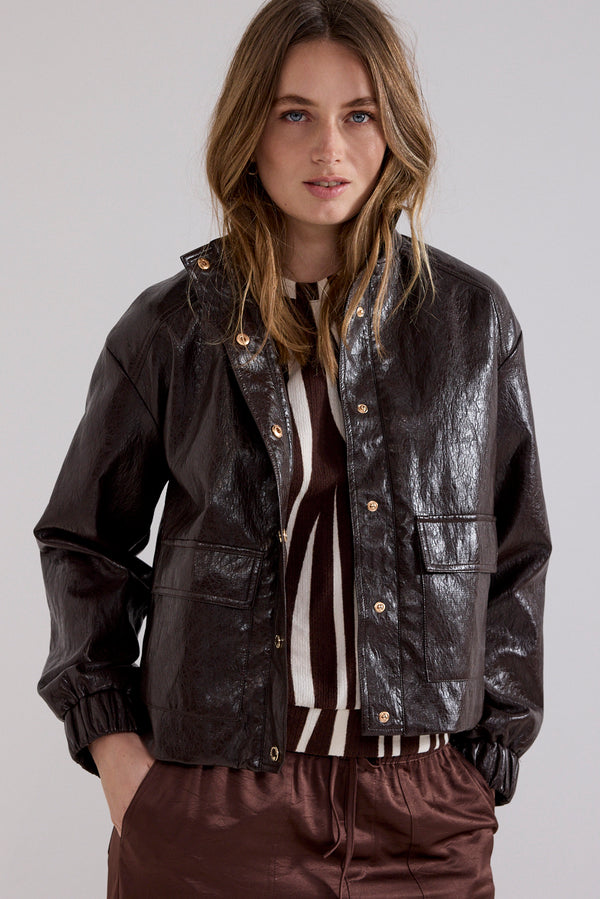 Cracked PU Jacket
