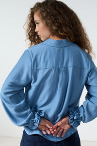 Blouse Ruffled Cuffs