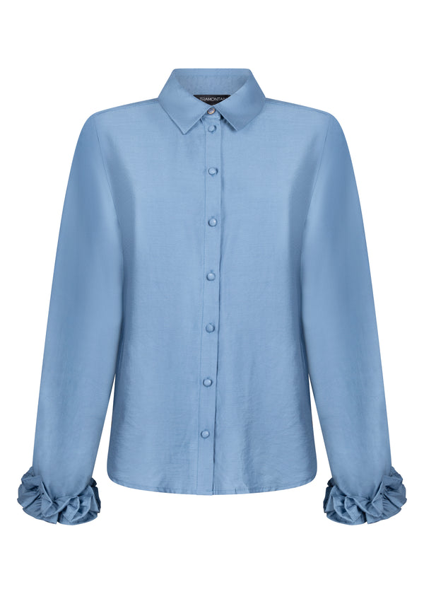 Blouse Ruffled Cuffs