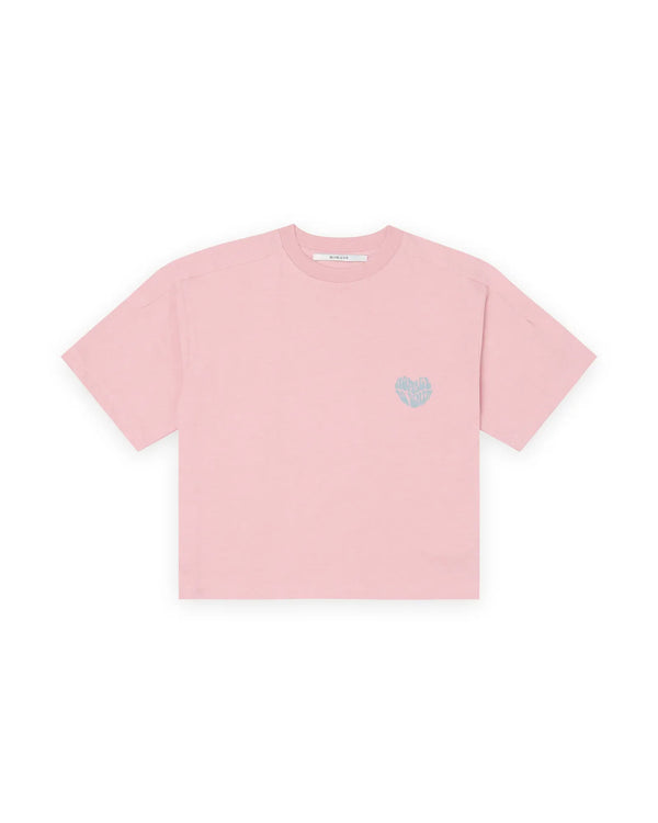 Detailed Printed Tee - Roze