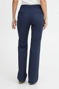 PZBINDY HW Pants Bootcut Leg - Grijs