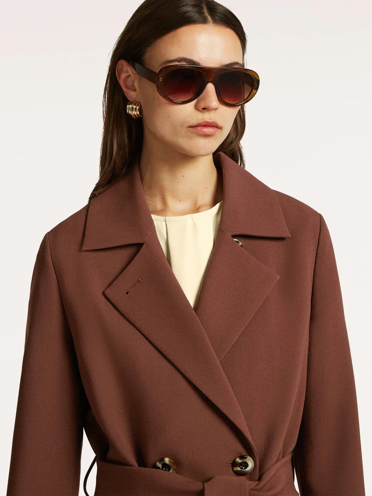 DIA trenchcoat - Bruin