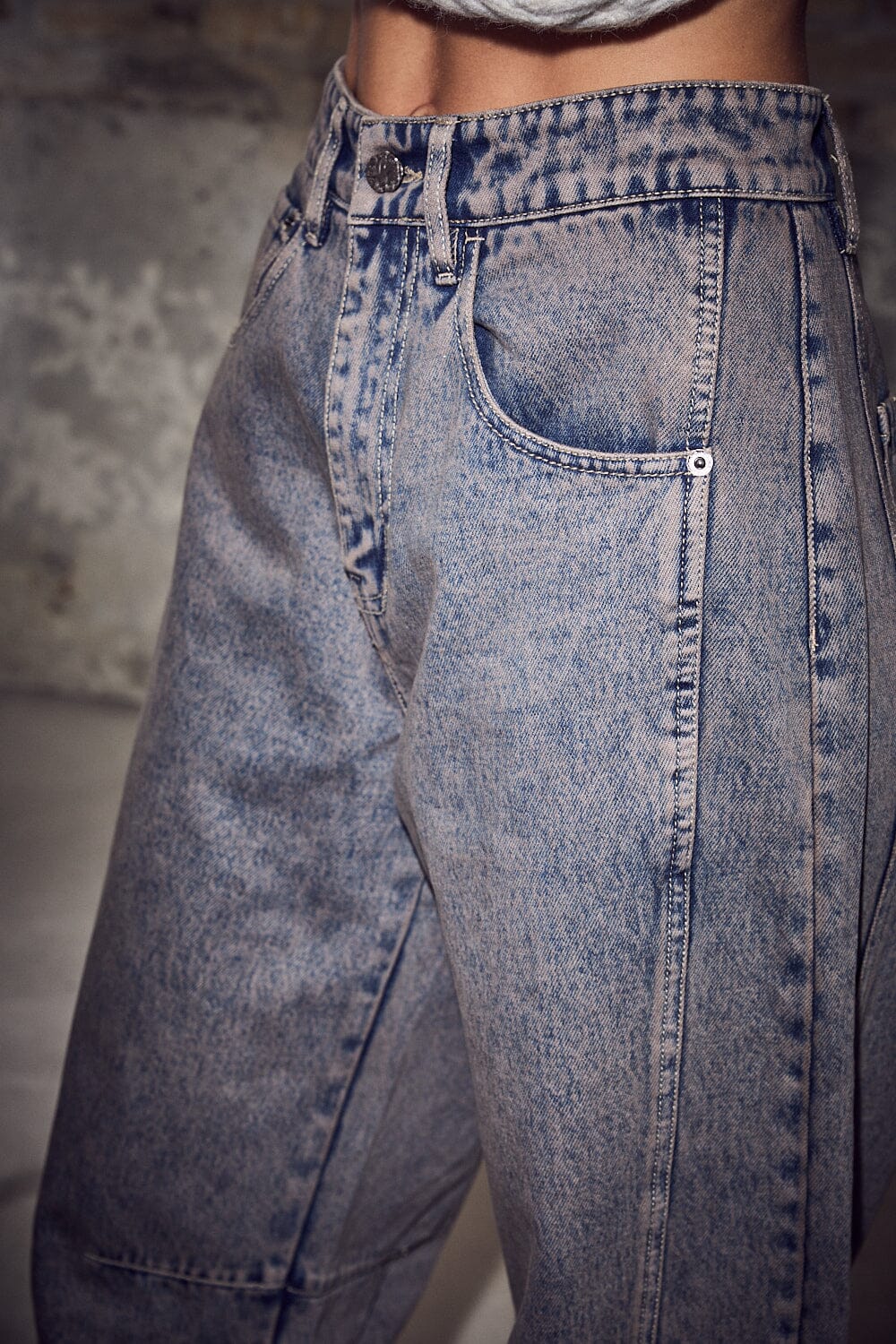Drew Barrel Panel Tall Jeans