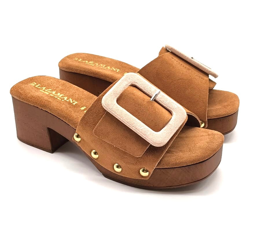 clogs big buckle strap - Bruin