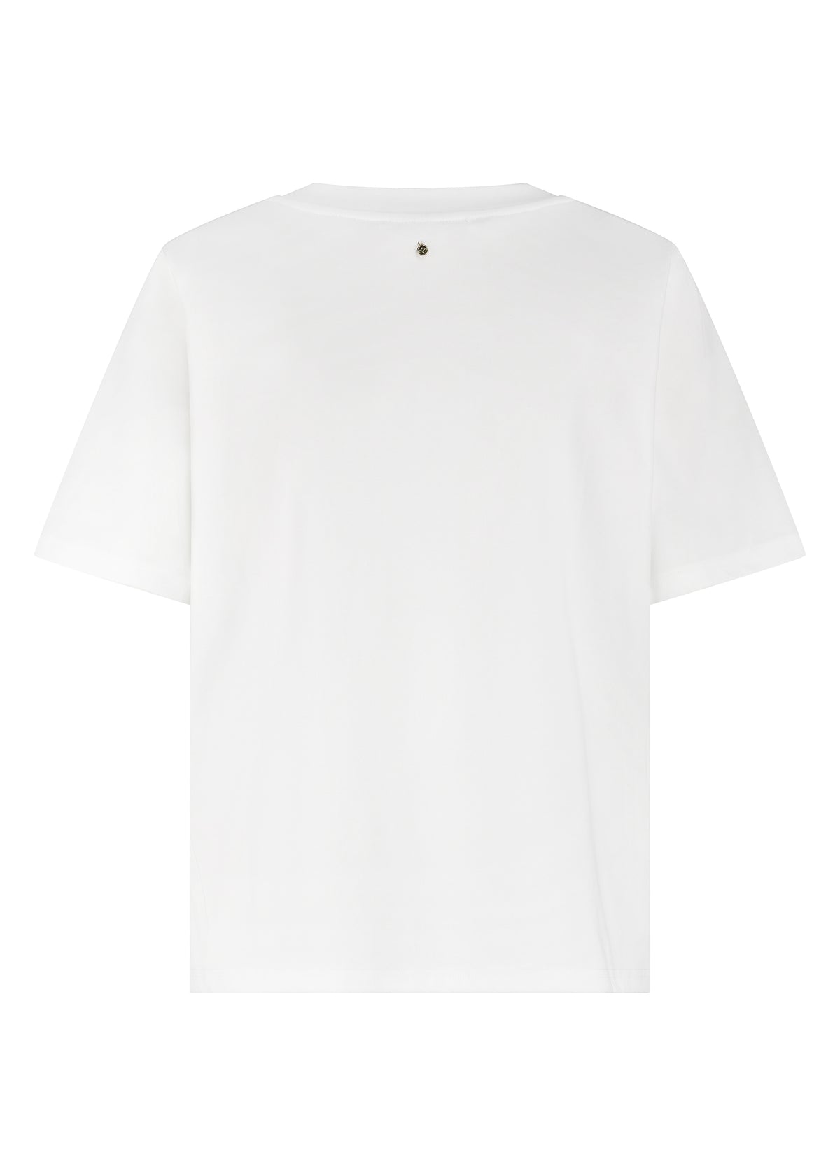 T-Shirt Flower Detail - Wit