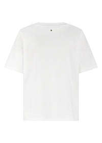 T-Shirt Flower Detail - Wit