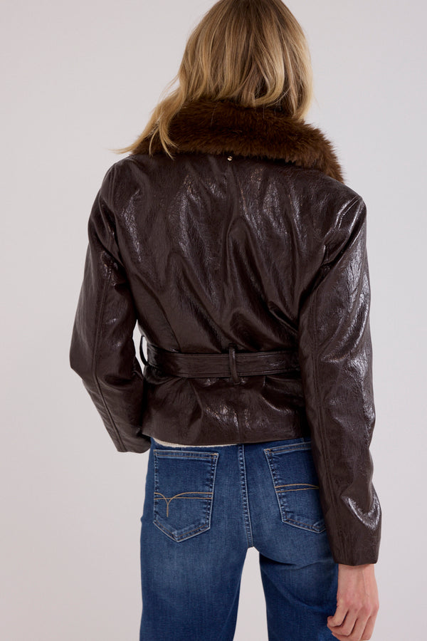 Jacket Fake Fur Collar