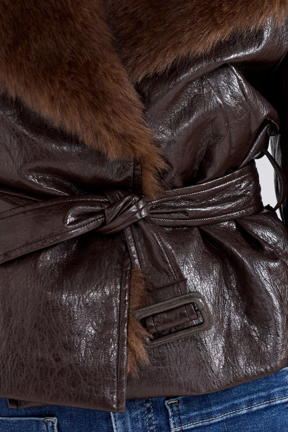 Jacket Fake Fur Collar