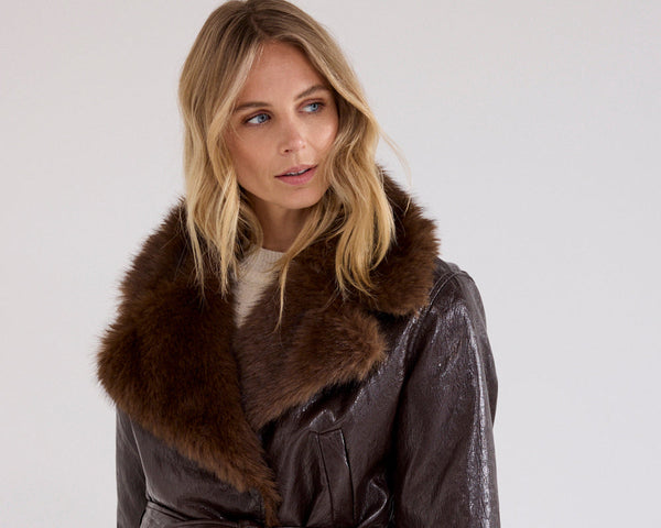 Jacket Fake Fur Collar