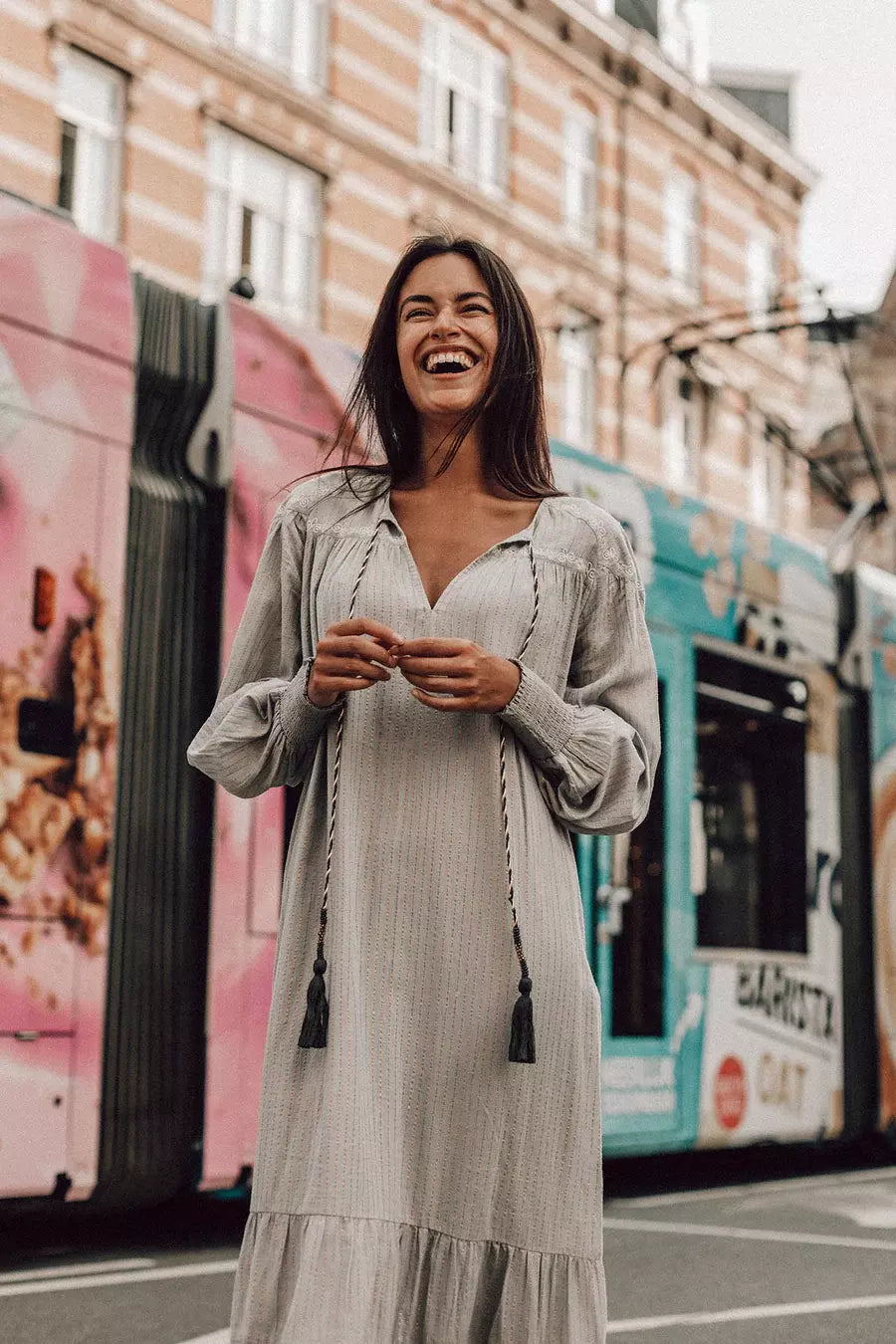 Gladys Dress - Blauw