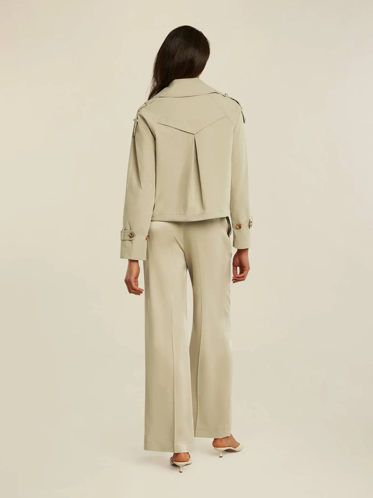 GRACY short trench - Bruin