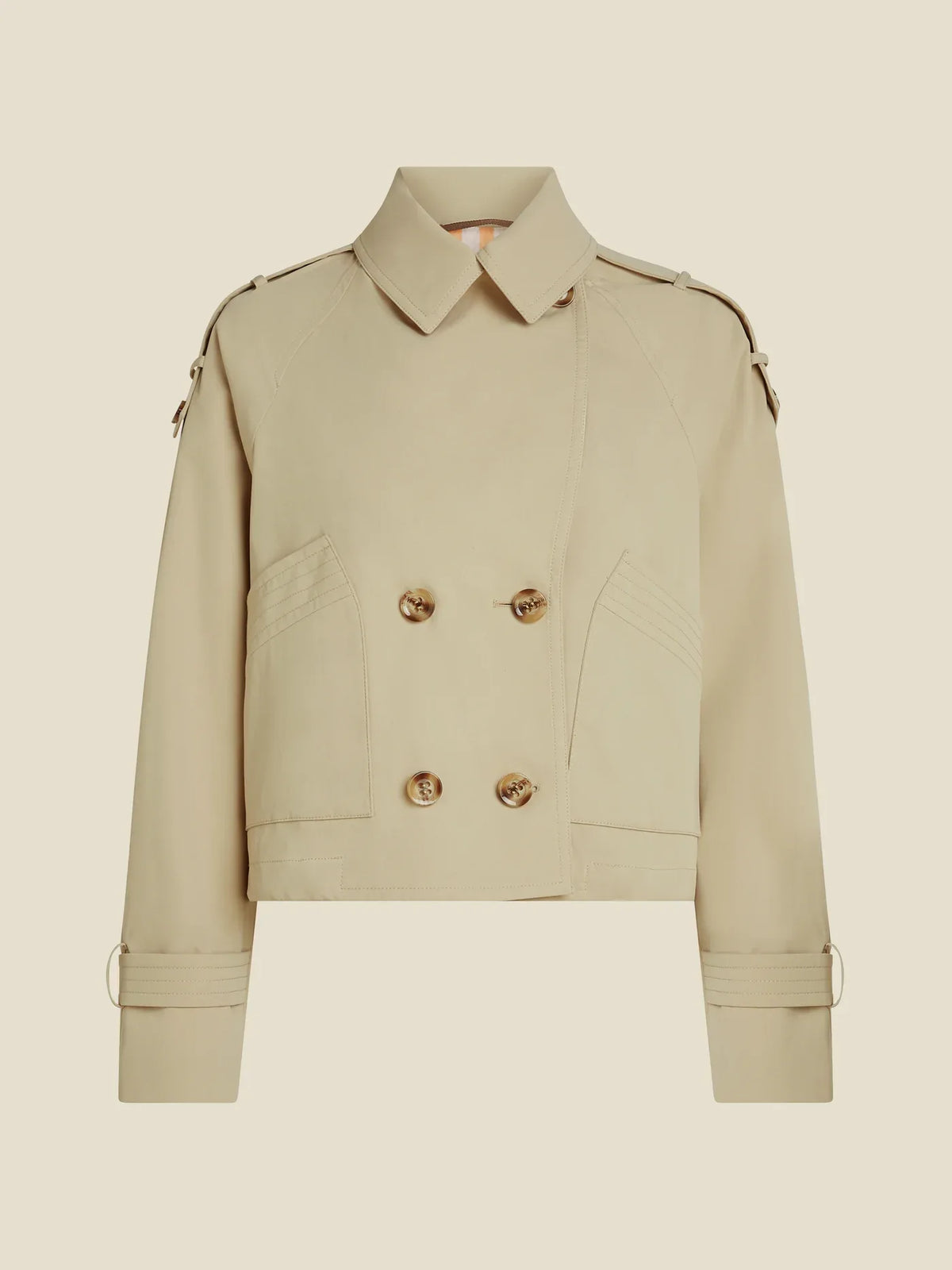 GRACY short trench - Bruin