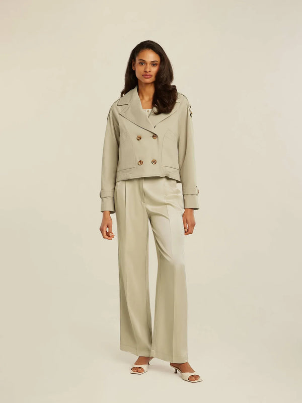 GRACY short trench - Bruin